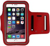 Sport Armband - Universeel - Verstelbaar - Hardlooparmband - Spatwaterdicht - Bescherming - Lichtgewicht - 78 x 150 mm - Rood