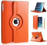 iPadspullekes iPad Air hoes 360 graden oranje leer