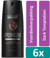 Axe Deodorant Spray 150 ml Dark Temptation 6 stuks Voordeelverpakking