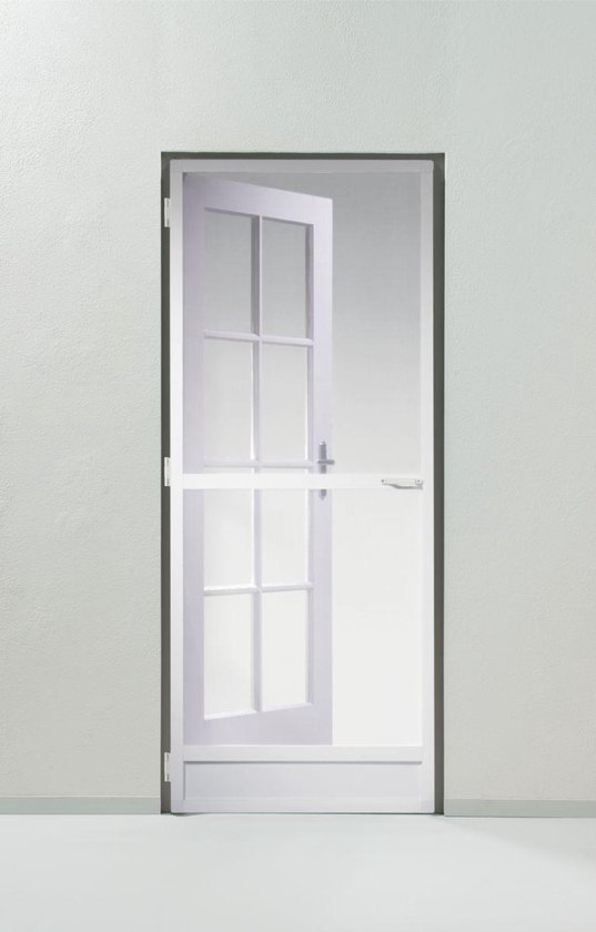 Hordeur met scharnieren Bruynzeel S700 215x100 cm WIT-deurhor-inkortbaar en simpel op maat te maken