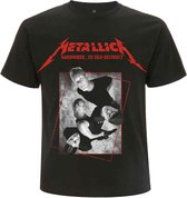 Metallica - Hardwired Band Concrete Heren T-shirt - XL - Zwart