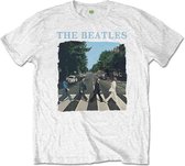 The Beatles Kinder Tshirt -Kids tm 8 jaar- Abbey Road & Logo Wit
