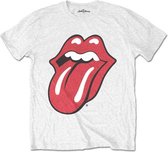 The Rolling Stones - Classic Tongue Kinder T-shirt - Kids tm 10 jaar - Wit
