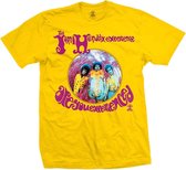 Jimi Hendrix Heren Tshirt -2XL- Are You Experienced Geel