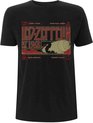 Led Zeppelin - Zeppelin & Smoke Heren T-shirt - S - Zwart