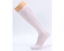 Steunkous - Compressie Kous - Support - Compression Stockings - Maat S/M - Wit