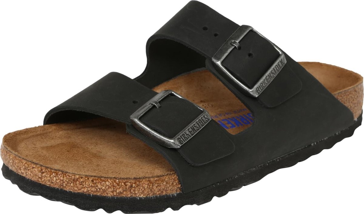 Birkenstock Arizona FL WB Narrow Unisex Slippers Zwart