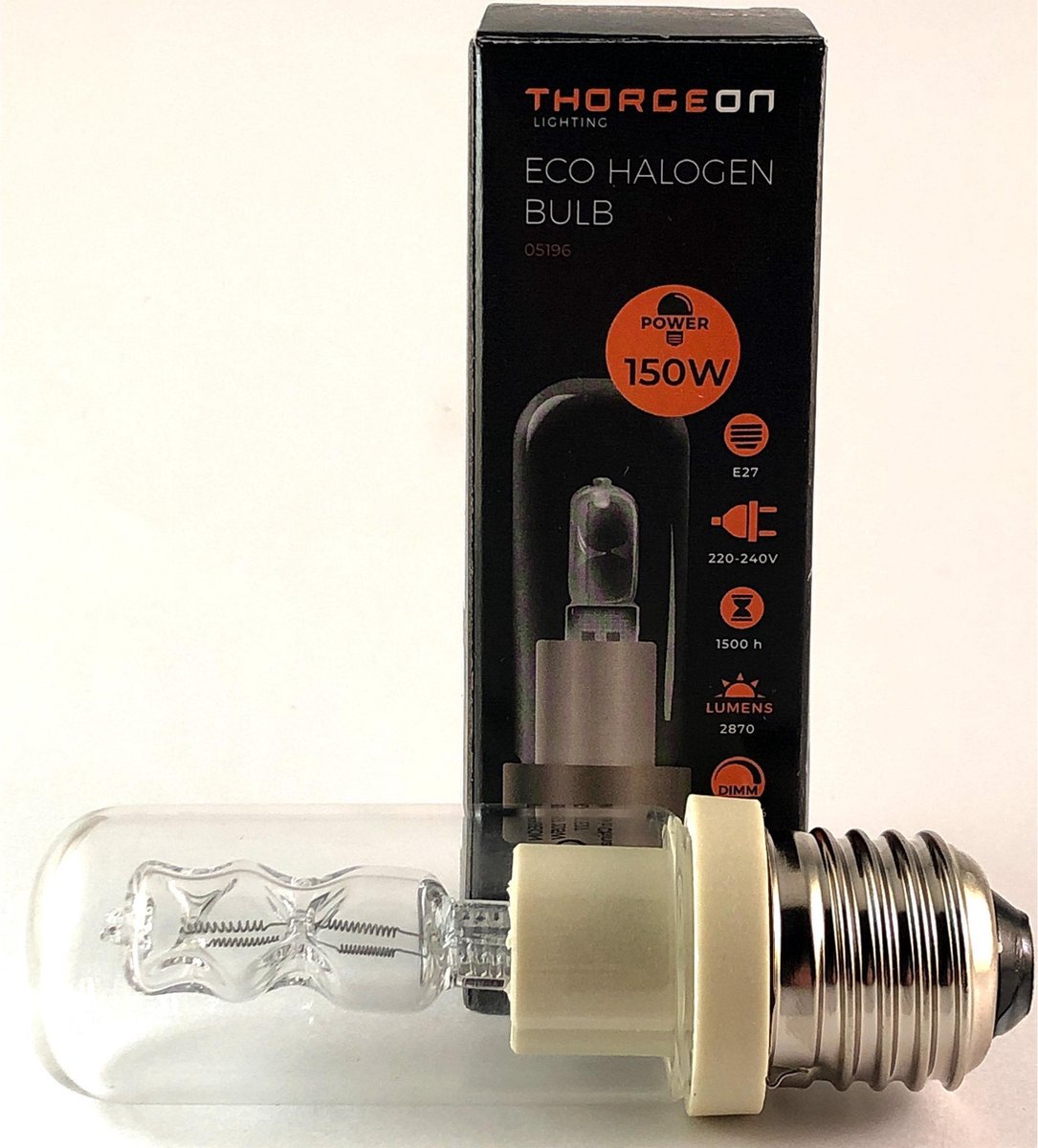 THORGEON HALOLUX Lampe tubulaire ECO 150w E27 Clair | bol