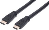 Manhattan 353977 HDMI-kabel HDMI Aansluitkabel HDMI-A-stekker, HDMI-A-stekker 10.00 m Zwart UL gecertificeerd, Ultra HD