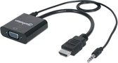 Manhattan kabeladapters/verloopstukjes HDMI - VGA