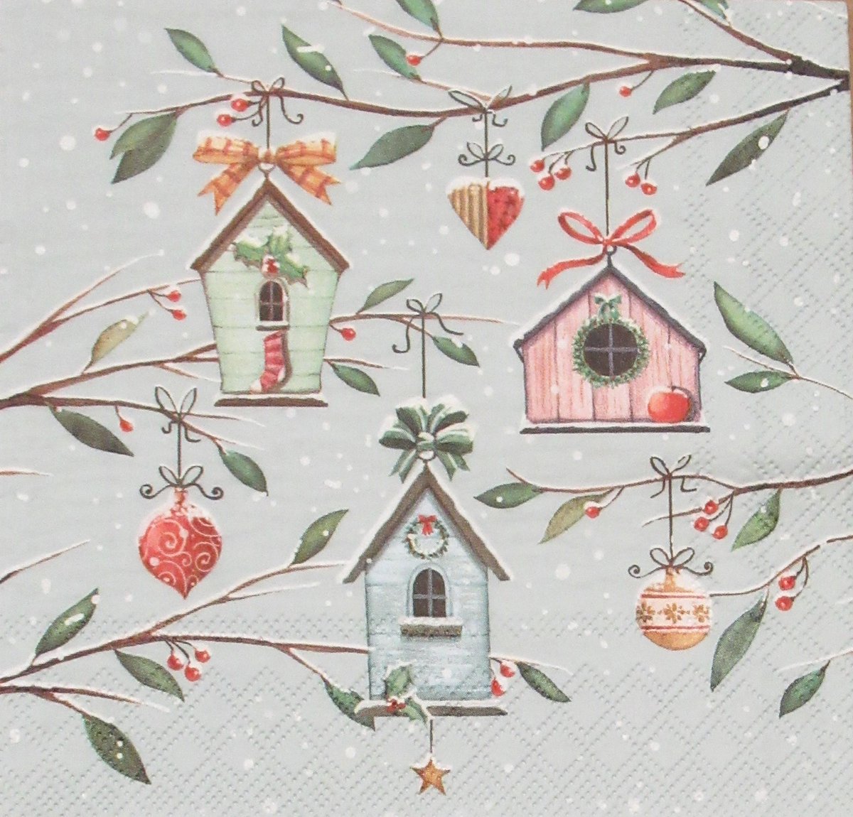 Servetten Let it snow 33 x 33 cm