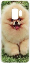 ADEL Siliconen Back Cover Softcase Hoesje voor Samsung Galaxy S9 - Dwergkees Pomeriaan Hond