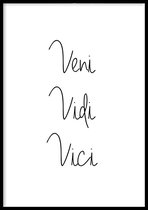 Poster Veni Vidi Vici - 50x70cm - 250g Fotopapier