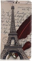 Xiaomi Redmi 8A Portemonnee Hoesje met Eiffeltoren Print