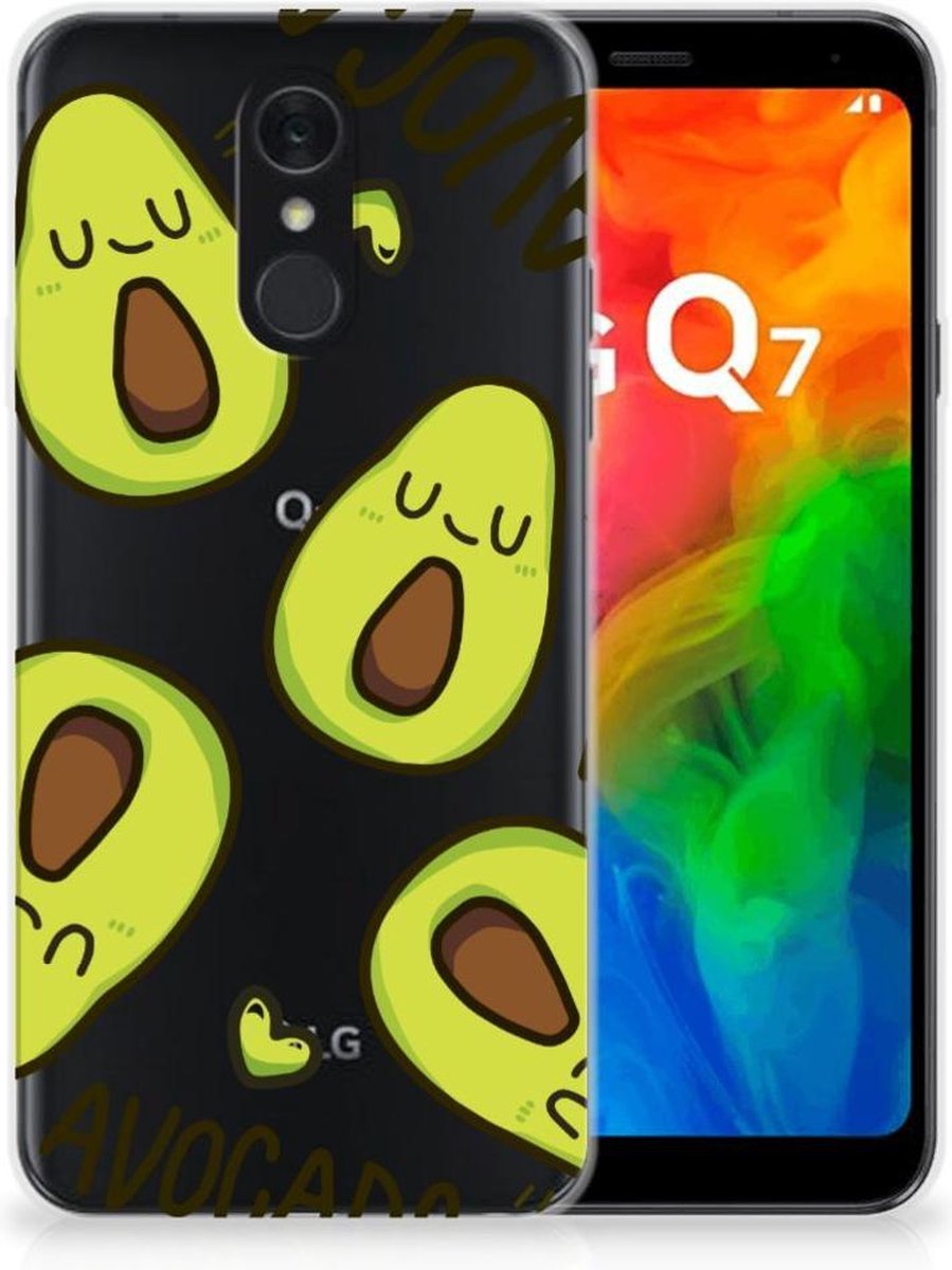 LG Q7 Telefoonhoesje met Naam Avocado Singing