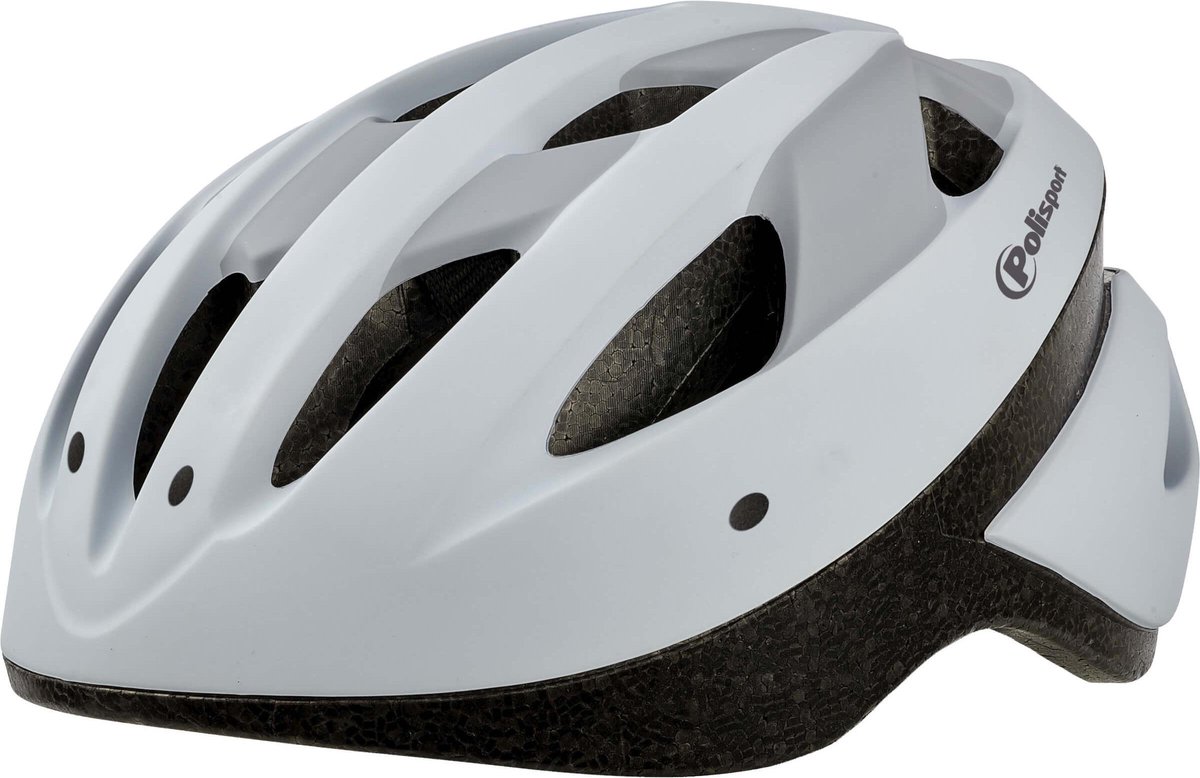 Polisport Sport Ride fietshelm -Maat L (58-62cm) - Wit/mat grijs