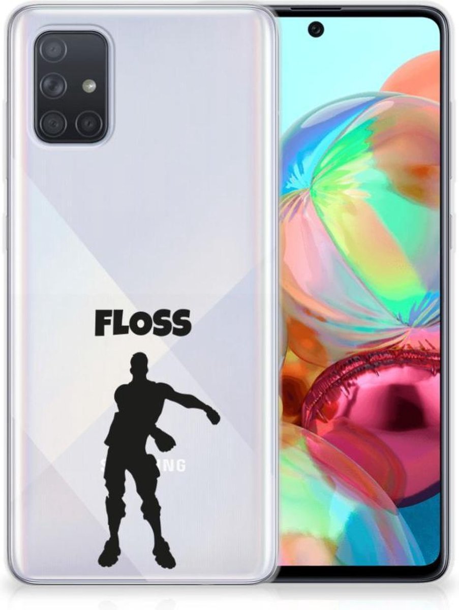 Samsung Galaxy A71 Telefoonhoesje met Naam Floss