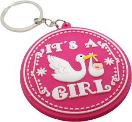 Akyol - It's a girl sleutelhanger - Meisje geboorte cadeau - Geboorte meisje cadeau - it's a girl kraam cadeau - Cadeau pakket - babyshower - baby sleutelhanger - cadeau - kado - geschenk - gift