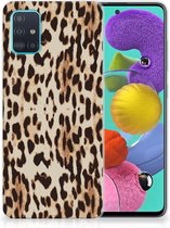 Geschikt voor Samsung Galaxy A51 TPU Hoesje Leopard