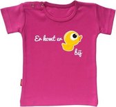 Babygoodies T-shirt Zwangerschapsaankondiging -  Ik Word Grote Zus - Er komt er eentje bij (Fuchsia 3-4j)