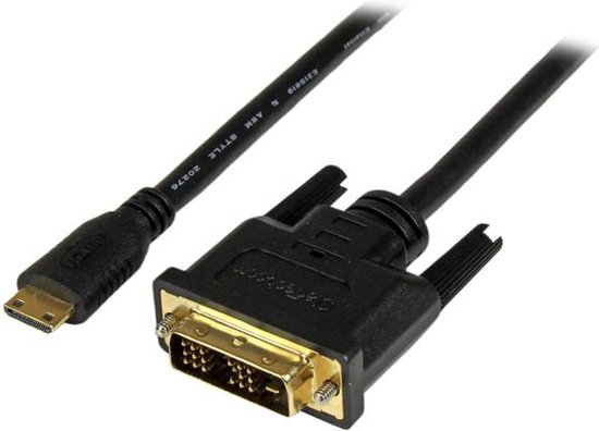 StarTech.com 1 m mini HDMI-naar-DVI-D-kabel M/M | bol.com