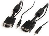 StarTech.com Câble VGA coaxial haute résolution 5 m pour moniteur avec Audio HD15 M / M