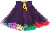 Dolly and Dotty roze petticoat rok met regenboog ruffels Maat 34 36 38 40 42