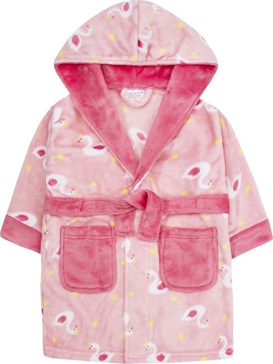 Kleding Meisjeskleding Pyjamas & Badjassen Jurken Vintage Roze Badjas Baby Girl Pink Badjas Gewatteerde Roze Badjas 