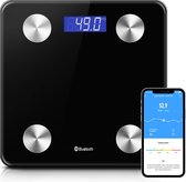 Slimme Weegschaal Met Lichaamsanalyse - Personenweegschaal - Bluetooth - Zwart