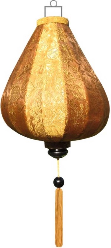 Koperen zijden lampion lamp druppel - DR-KP-62-S