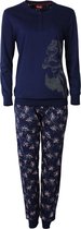 Medaillon Donker Blauw Dames Pyjama  MEPYD2601B - Maten: L