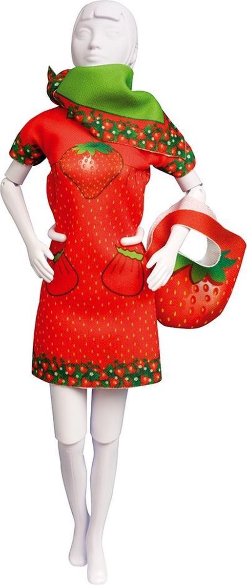 Dress Your Doll - Making Couture Outfit kit Twiggy Strawberry - Voor pop van 29cm - PN-0164651