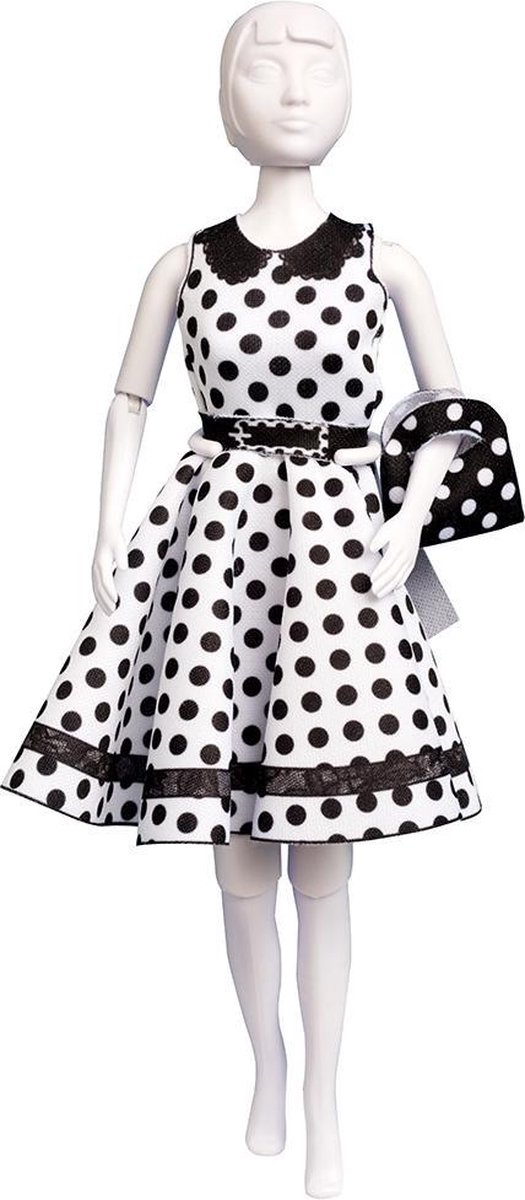 Dress Your Doll - Making Couture Outfit kit Peggy Dots - Voor pop van 29cm - PN-0164661