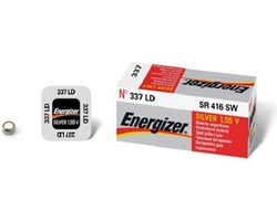 1 stuk Energizer Zilver Oxide Knoopcel 337 LD 1.55V
