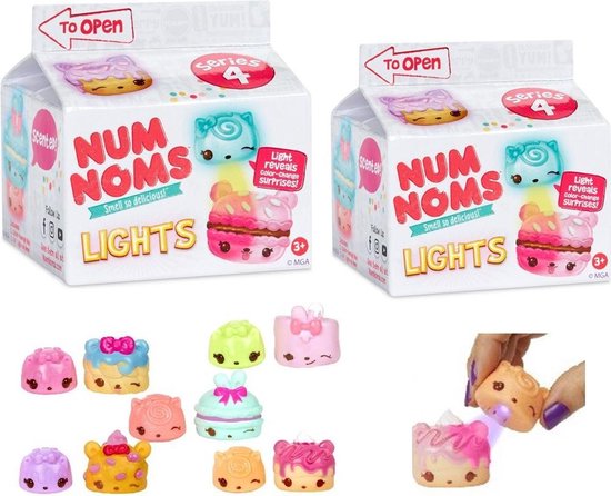 Num Noms speelgoed - Lights Mystery Pack - Serie 4 - 2 verpakkingen |  bol.com