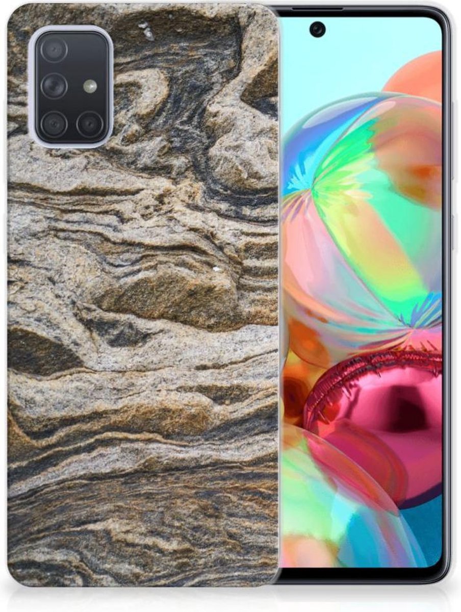 Samsung Galaxy A71 TPU Siliconen Hoesje Steen
