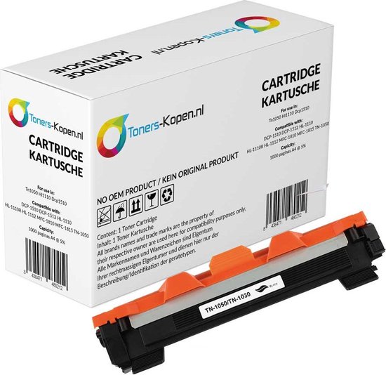 Brother TN-1050 alternatief - compatible Toner voor Brother Tn1050 Hl1110  Dcp1510  | bol.com
