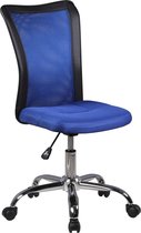 Bureaustoel - Kinderstoel - In hoogte verstelbaar - Mesh - Blauw