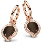 Velini jewels -EA6451BR -Oorbellen -925 Zilver rosé -Gekleurde Cubic Zirkonia