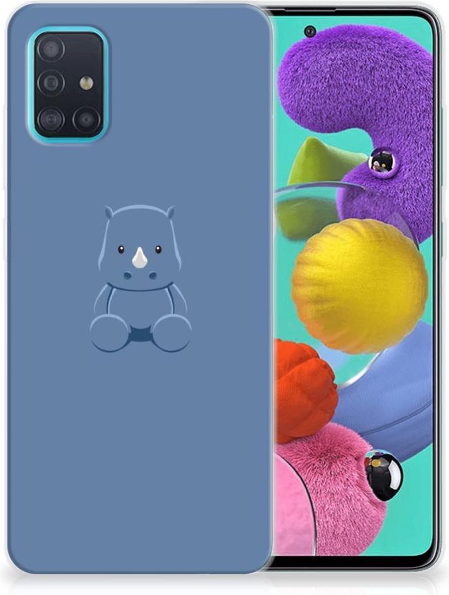 Samsung Galaxy A51 Telefoonhoesje met Naam Baby Rhino