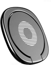 NL Future - Ring Houder Universeel Zwart voor Smartphones - Telefoonhouder Ring - Telefoonhouder - Magnetisch - Magnetic Ring Mount - Ring Stand - Voor iPhone - Voor Samsung - Auto