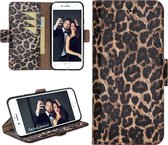 Bouletta iPhone 6S hoesje Leer BookCase 'Leopard'