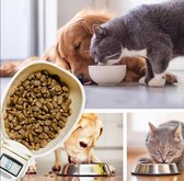 Maatlepel - Digitaal - Diervoeding - Voerschep - Maatschep voor diervoeding - Honden -  Katten - digitale weegschaal