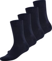 Bambocks Bamboe Sokken 4 paar - Donkerblauw - Maat 39-42