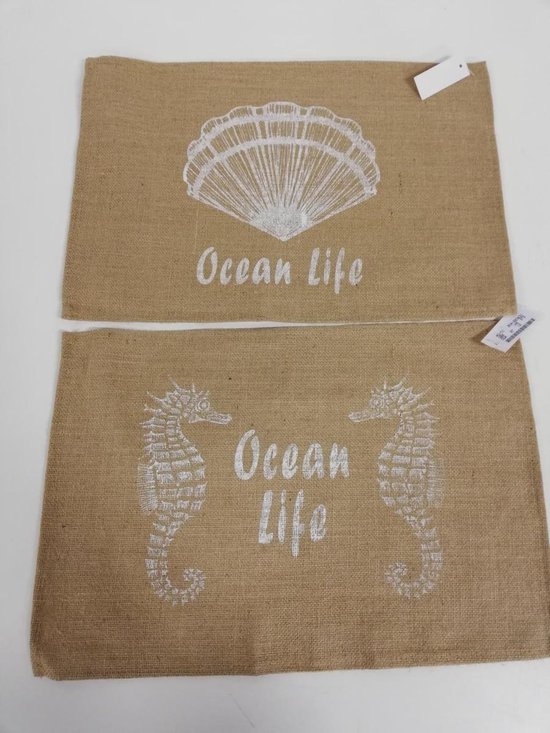 Leuke placemat set van 4, zee thema.