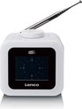 Lenco CR-620WH - Wekkerradio met DAB - Alarmfunctie - Wit