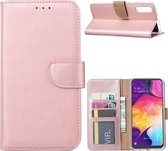 Xssive Hoesje voor Samsung Galaxy A50 - Book Case - Rose Goud