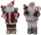 De Kerstman - Zeer leuke decoratie - Set van 2 - 30cm hoog - Santa4U