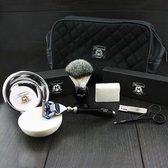9 Pc Man Shaving set Grooming Kit shaving Brush Razor Nail cutter Bowl Soap etc Cadeau voor Hem