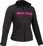 Bering Drift Lady Black Fuchsia Textile Motorcycle Jacket T3